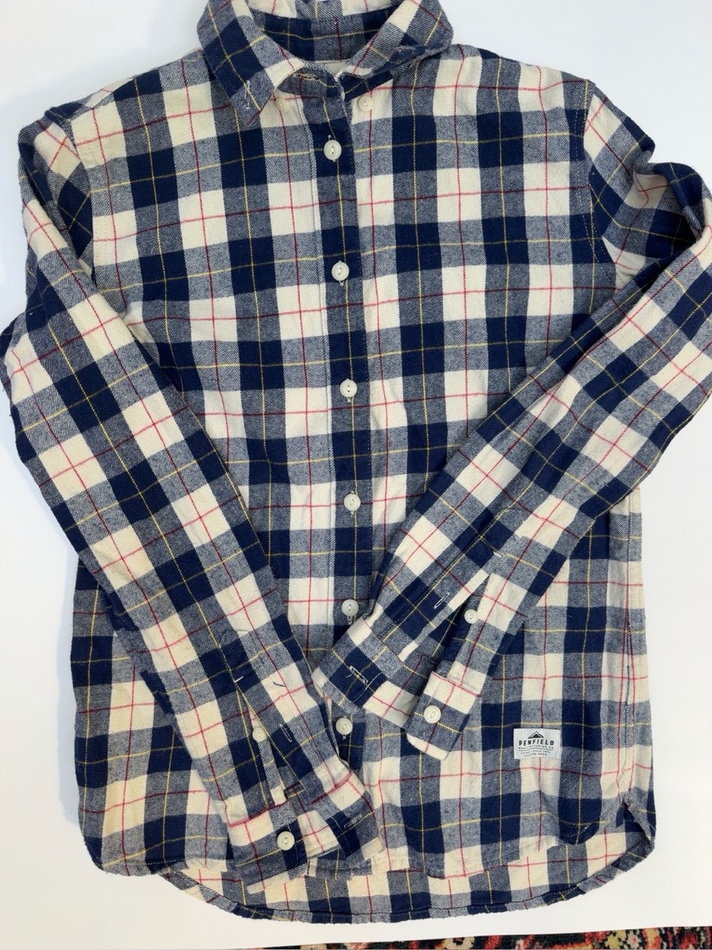 Penfield Boyfriend Fit Plaid Flannel Button Front Shirt XS